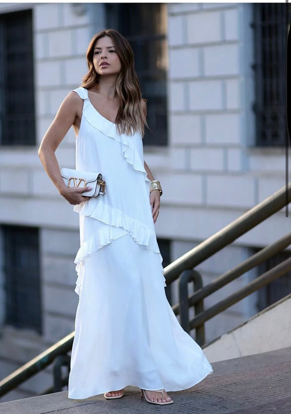Dannie Ruffles Long Dress
