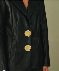 Blazer  Leather flower