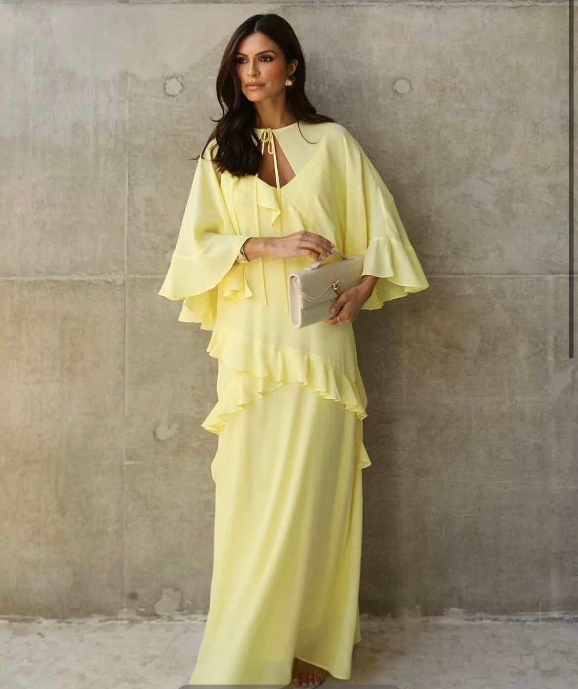 Dannie Ruffles Long Dress