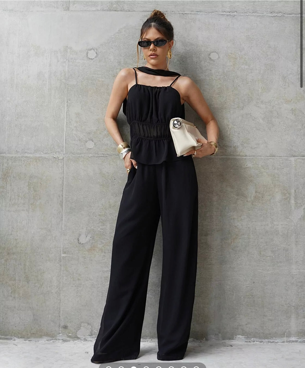 Chiffon two pieces set